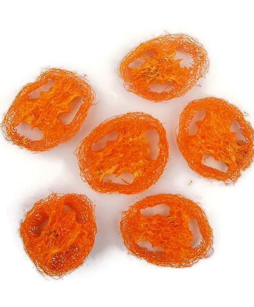 Szárazvirág alapanyag - luffatök szeletek (narancs)
