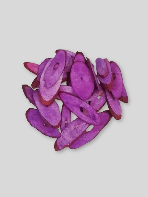 Fa szeletek lila színben