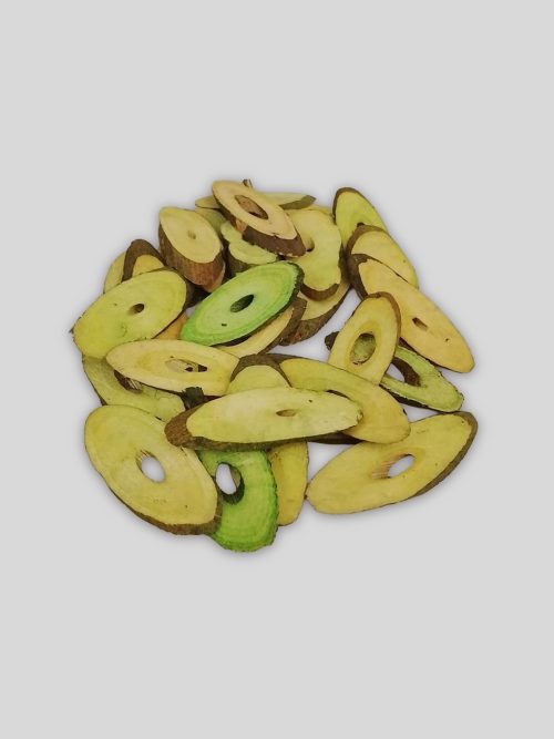 Fa szeletek zöld színben