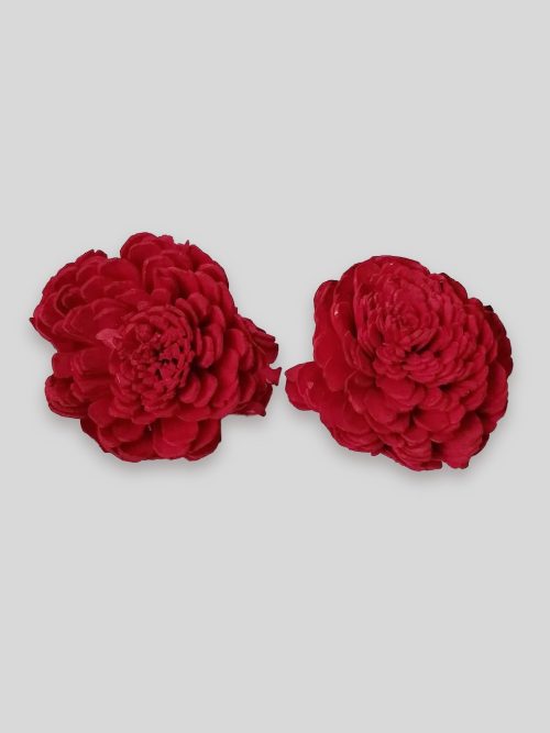 Ming boglárka fej 8cm piros