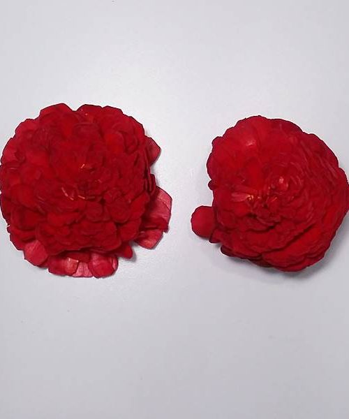 Ming boglárka fej 8cm piros