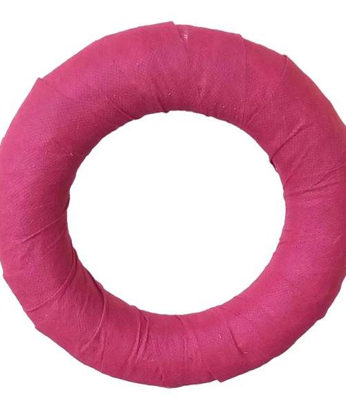 Vetex anyaggal bevont koszorúalap - bordó (20 cm)