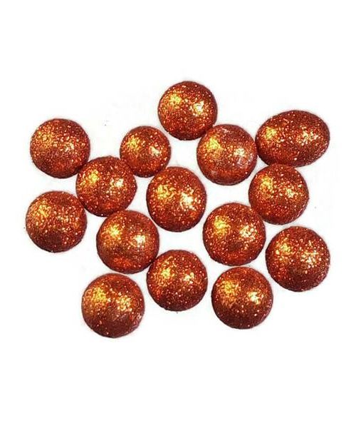 Glitteres golyó 1.5 cm - bronz