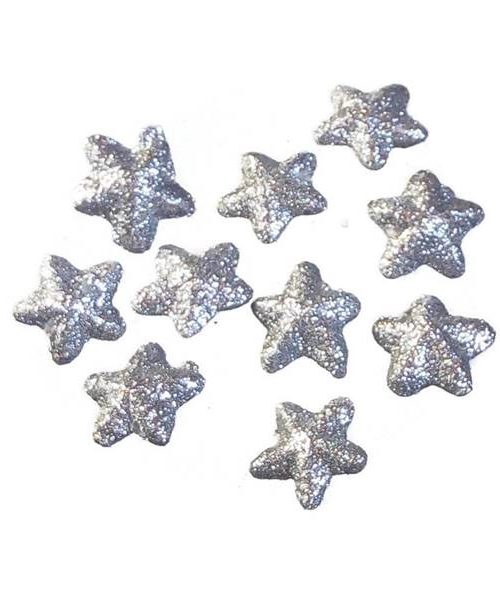 Glitteres csillag – ezüst