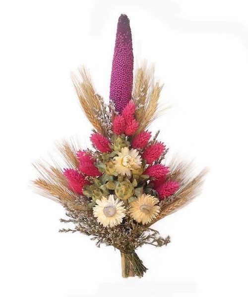 Nagy méretű koszorú rátét ciklámen fénymaggal