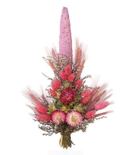 Nagy méretű koszorú rátét rózsaszín fénymaggal