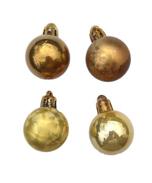 Karácsonyi gömb mix - arany (3cm)