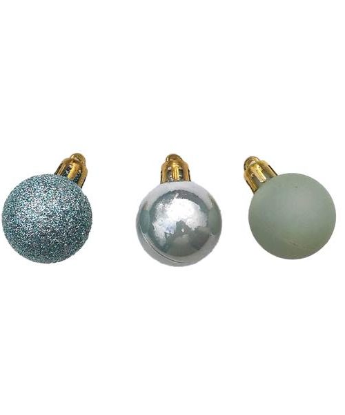 Karácsonyi gömb mix - menta (3cm)