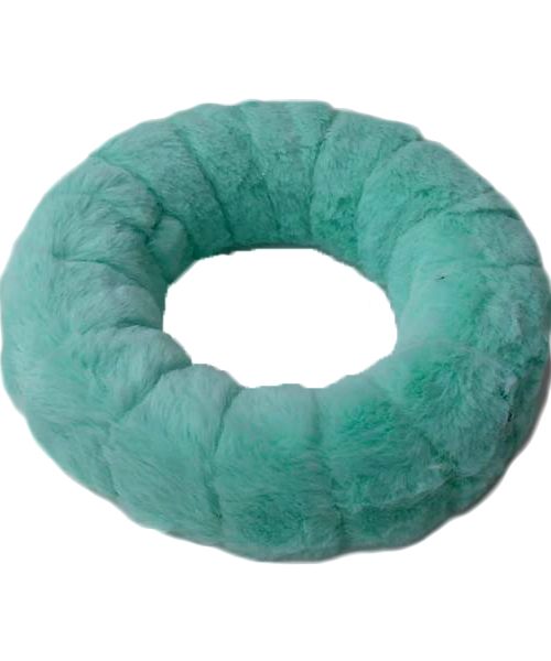 Műszőrmés koszorúalap - menta (20cm)