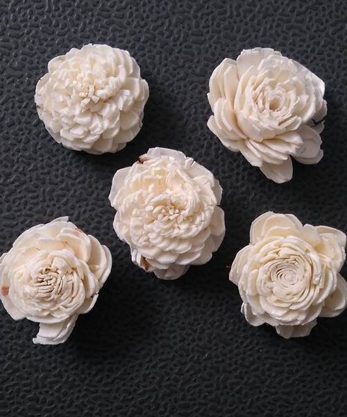 Ming boglárka fej 4cm fehér