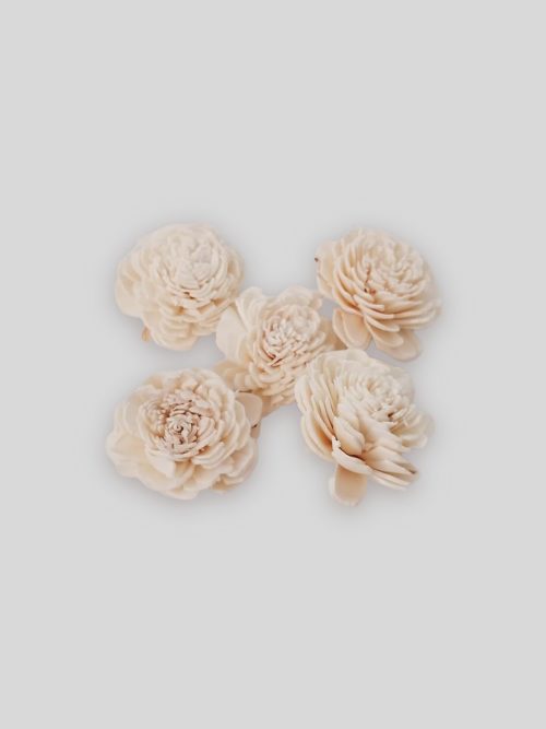 Ming boglárka fej 4cm fehér