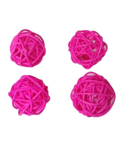 Rattan golyó - pink