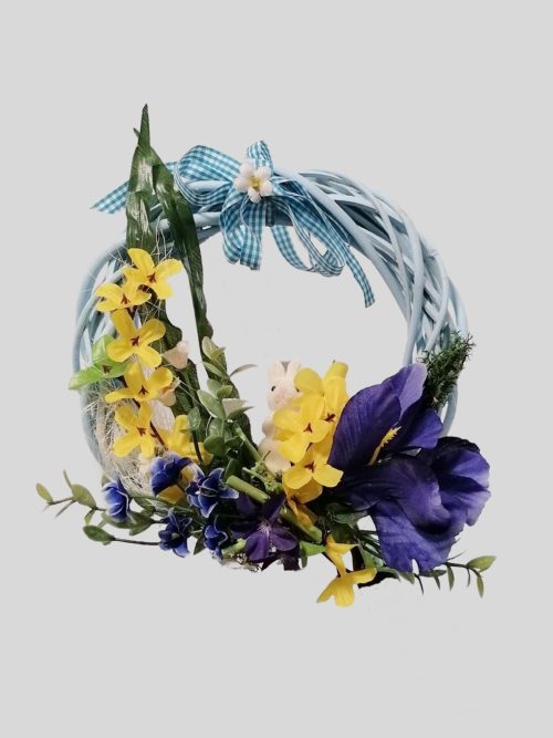 Kopogtató kék vessző alapon nyuszival