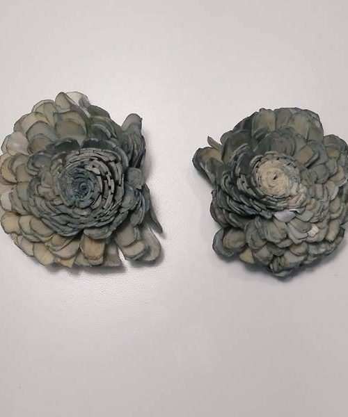 Ming boglárka fej 8cm szürke