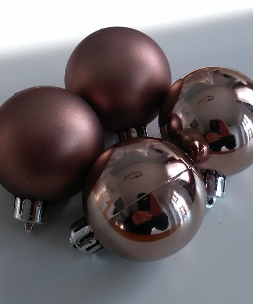 Karácsonyi gömb dió mix 4cm