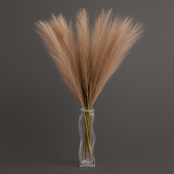 mű pampafű világos kávé színű