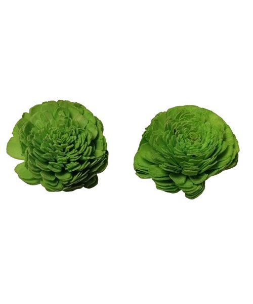 Ming boglárka fej 8cm zöld