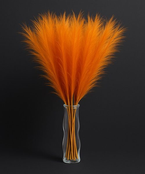 mű pampafű narancs színben