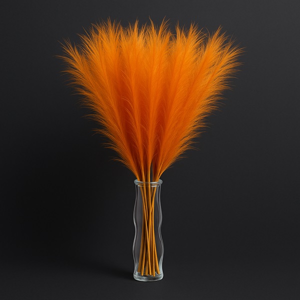 mű pampafű narancs színben