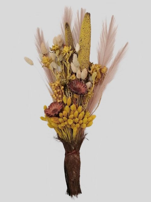 Sárga/barna árnyalatú hosszúkás csokor