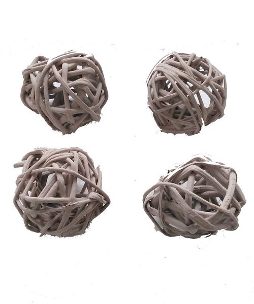 Rattan golyó - világos szürke