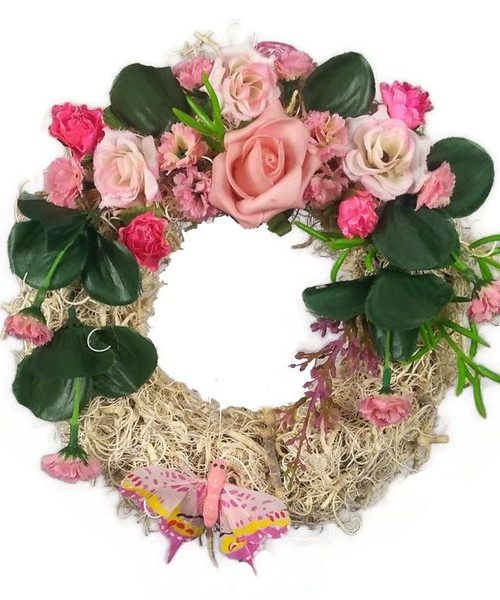 Tavaszi koszorú (rózsaszín)