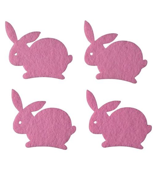 Nyúl (filc, rózsaszín)
