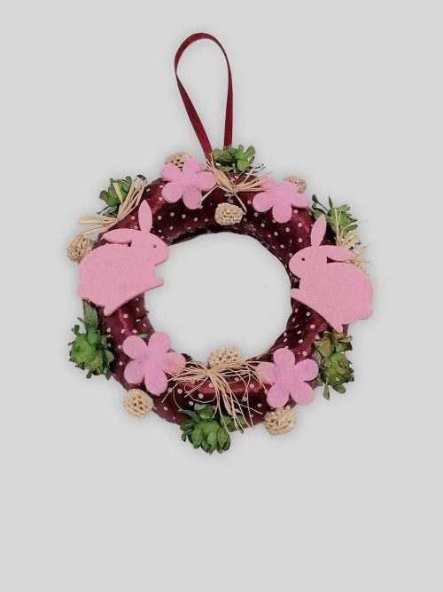 Rózsaszín nyuszis kopogtató